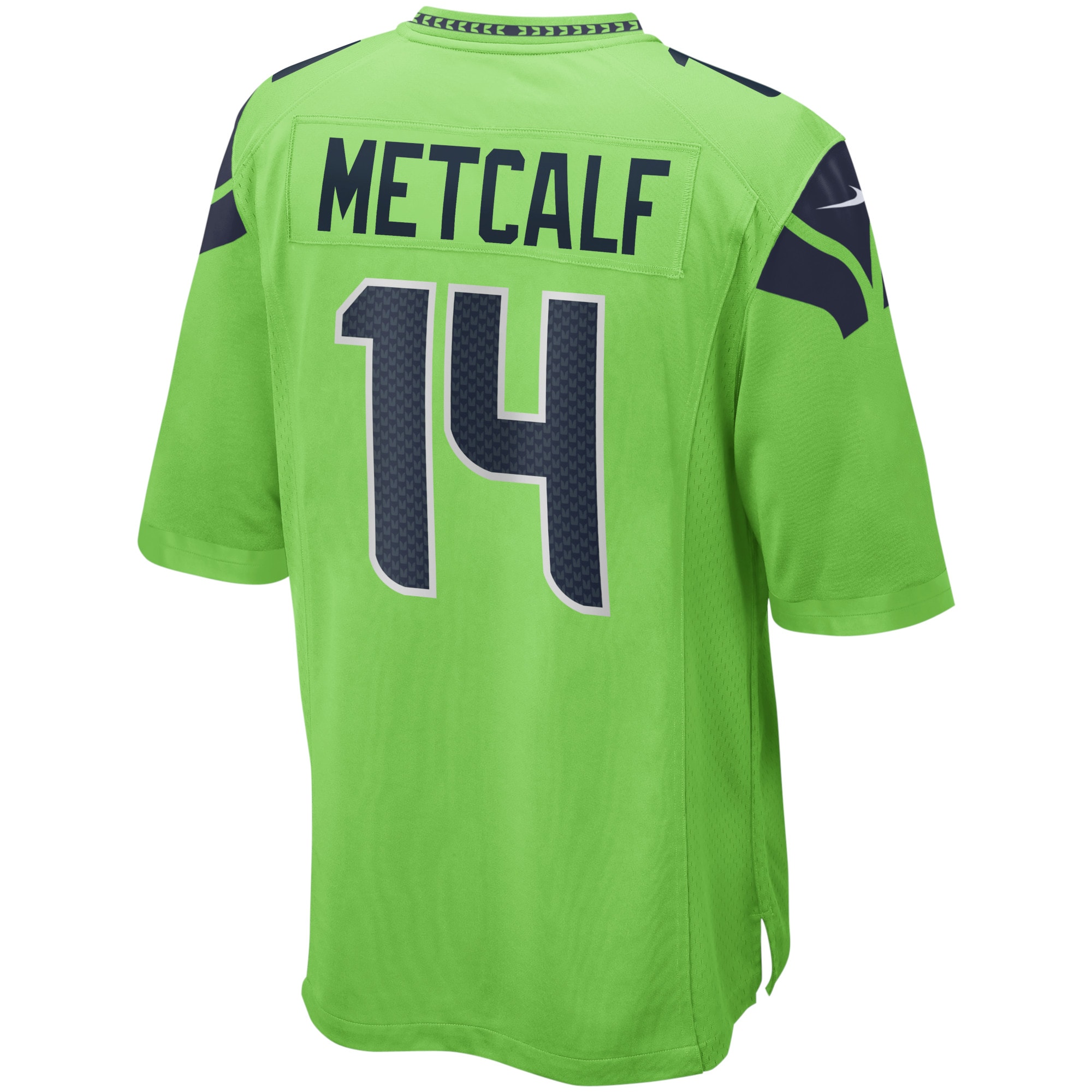 Men's Seattle Seahawks DK Metcalf Nike Neon Green Game Jersey