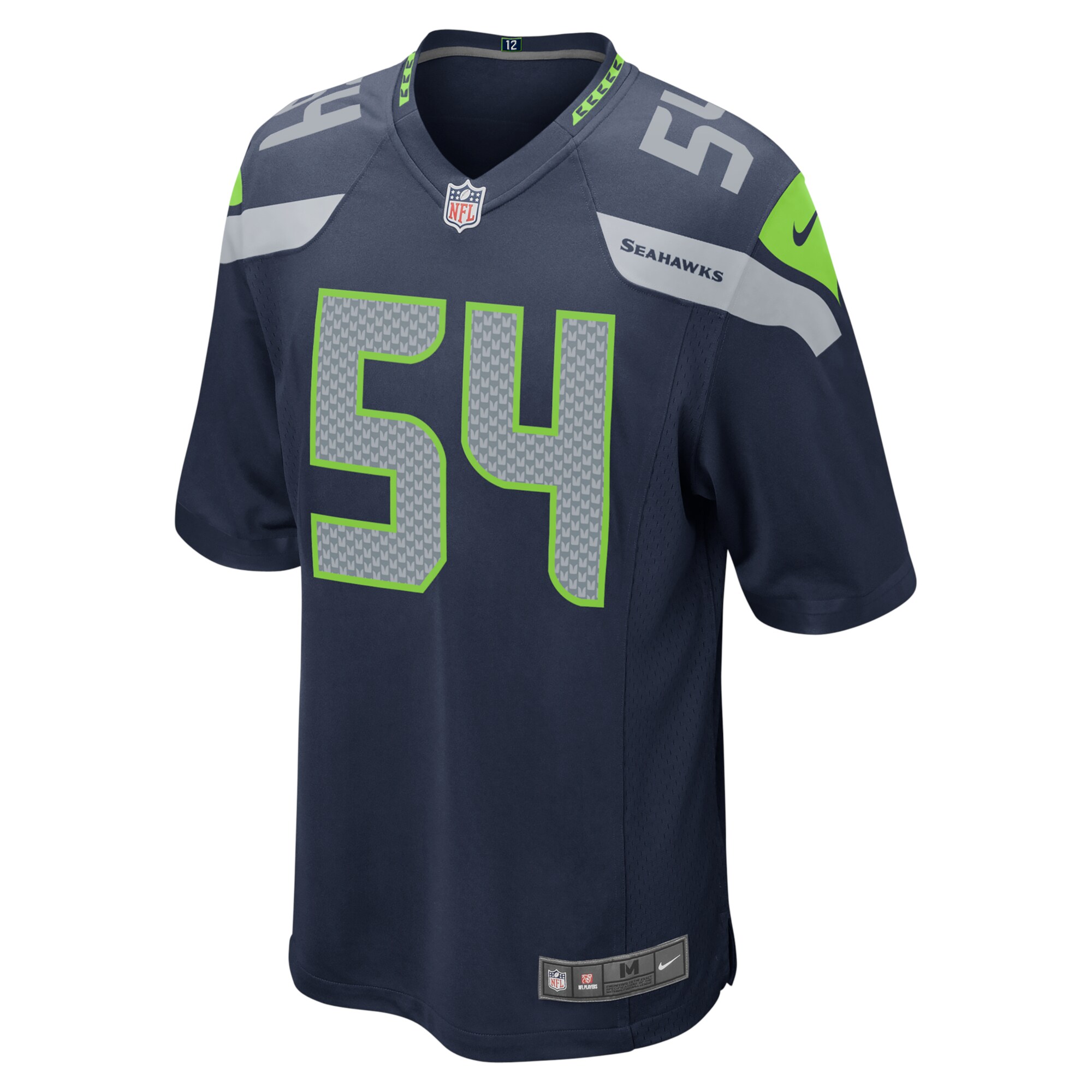 Men's Seattle Seahawks Bobby Wagner Nike College Navy Game Team Jersey