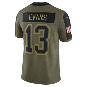 Men's Tampa Bay Buccaneers Mike Evans Nike Olive 2021 Salute To Service Limited Player Jersey