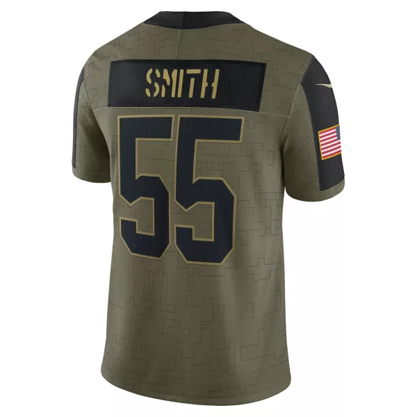 Men's Green Bay Packers Za'Darius Smith Nike Olive 2021 Salute To Service Limited Player Jersey