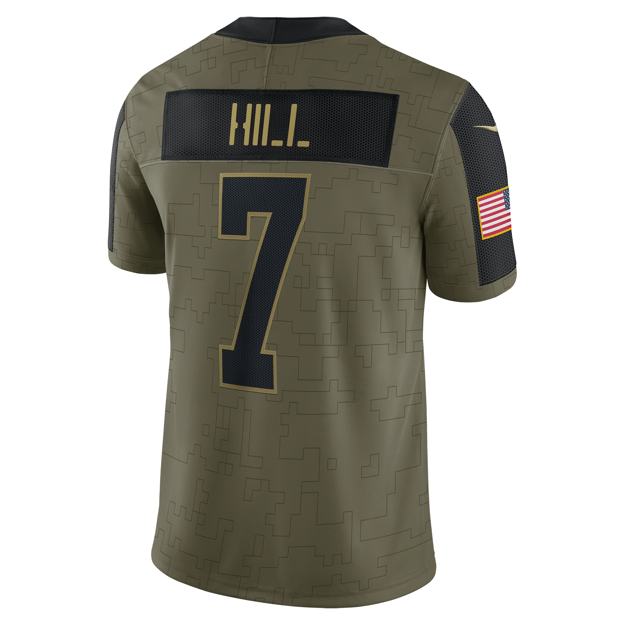 Men's New Orleans Saints Taysom Hill Nike Olive 2021 Salute To Service Limited Player Jersey