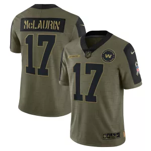Men's Washington Football Team Terry McLaurin Nike Olive 2021 Salute To Service Limited Player Jersey