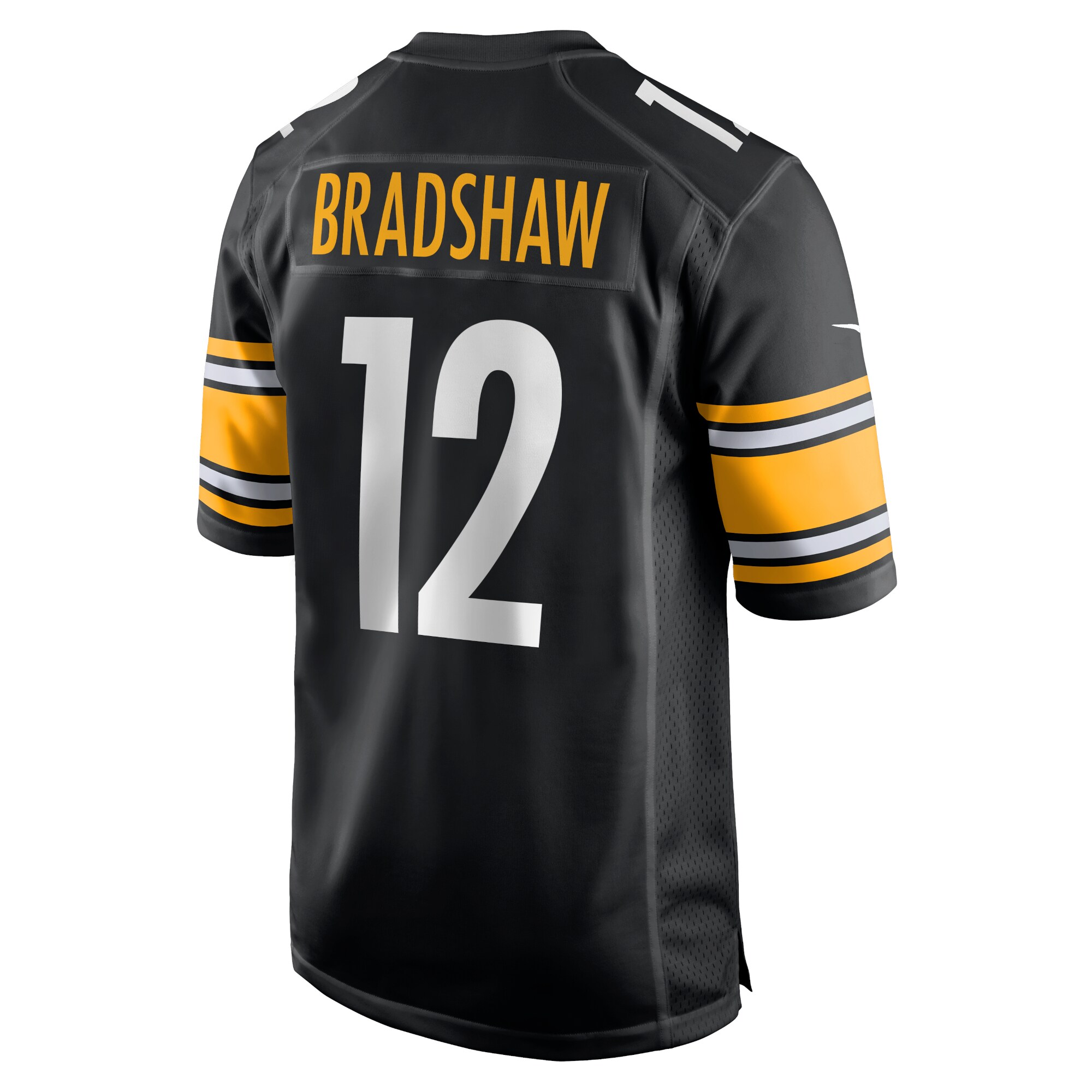 Men's Pittsburgh Steelers Terry Bradshaw Nike Black Retired Player Game Jersey