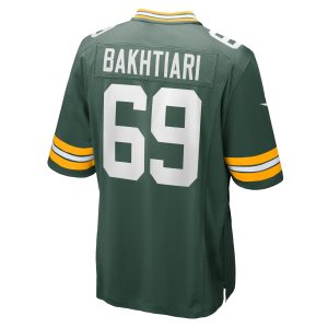 Men's Green Bay Packers David Bakhtiari Nike Green Game Team Jersey