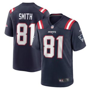 Men's New England Patriots Jonnu Smith Nike Navy Game Player Jersey