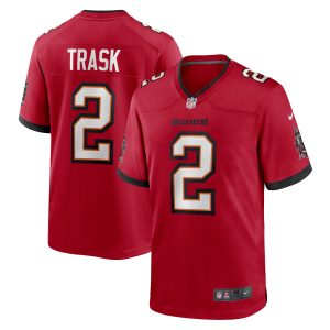 Men's Tampa Bay Buccaneers Kyle Trask Nike Red 2021 NFL Draft Pick Player Game Jersey