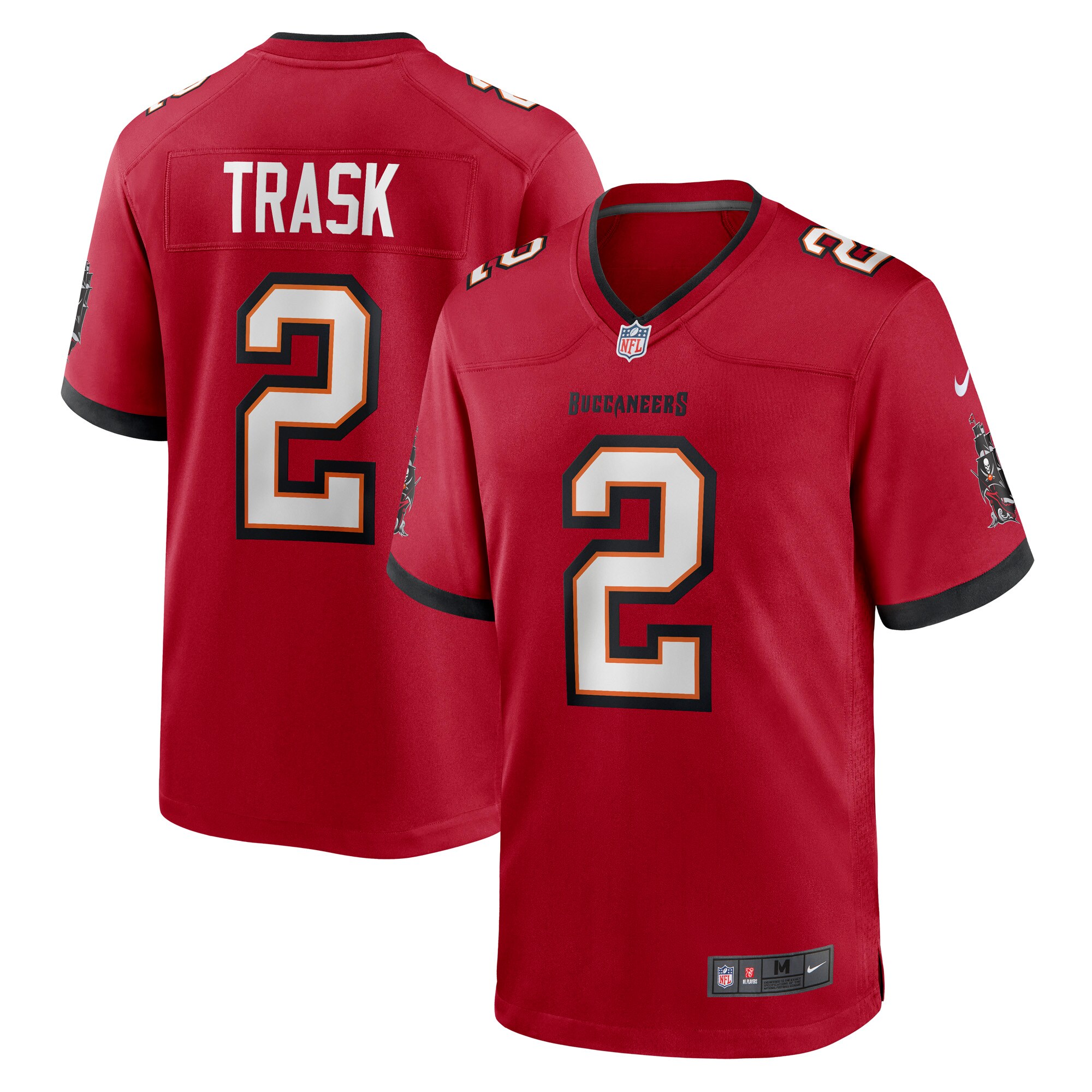 Men's Tampa Bay Buccaneers Kyle Trask Nike Red 2021 NFL Draft Pick Player Game Jersey