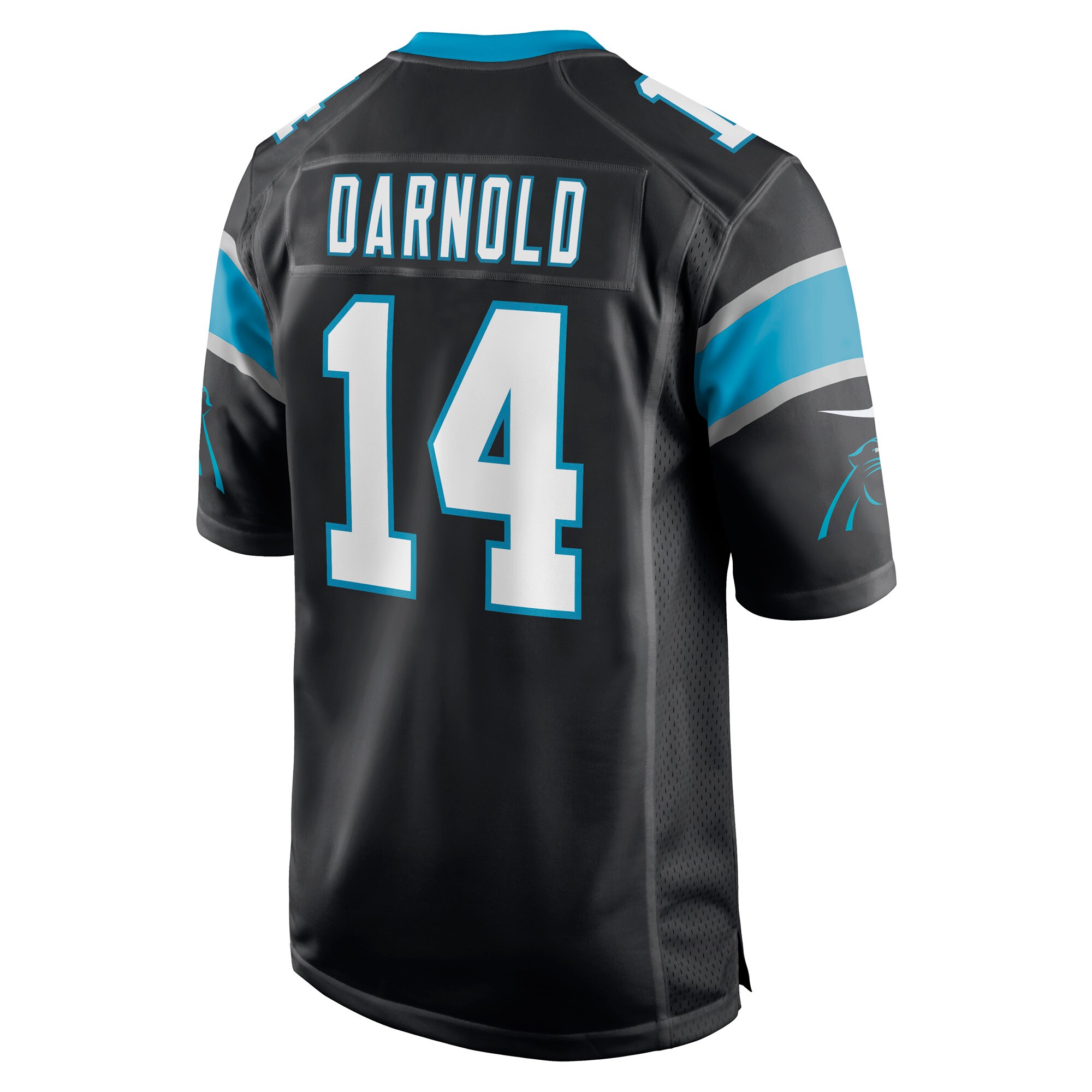 Men's Carolina Panthers Sam Darnold Nike Black Game Player Jersey