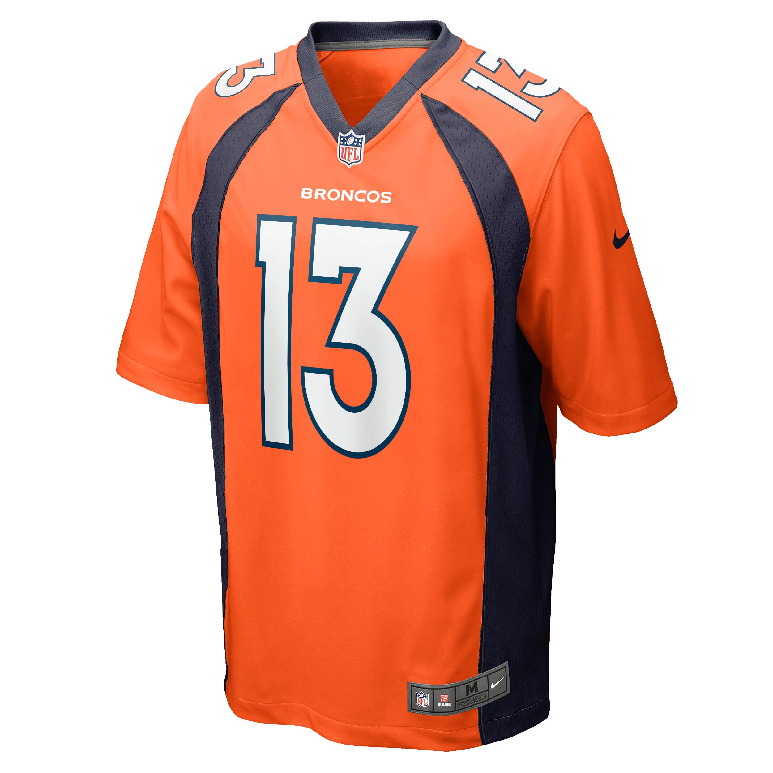 Men's Denver Broncos Michael Ojemudia Nike Orange Game Jersey