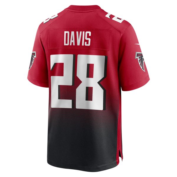 Men's Atlanta Falcons Mike Davis Nike Red Game Player Jersey
