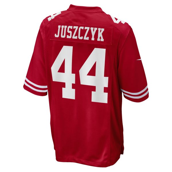 Men's San Francisco 49ers Kyle Juszczyk Nike Scarlet 75th Anniversary Player Game Jersey
