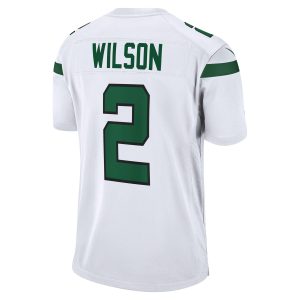 Men's New York Jets Zach Wilson Nike White Game Jersey