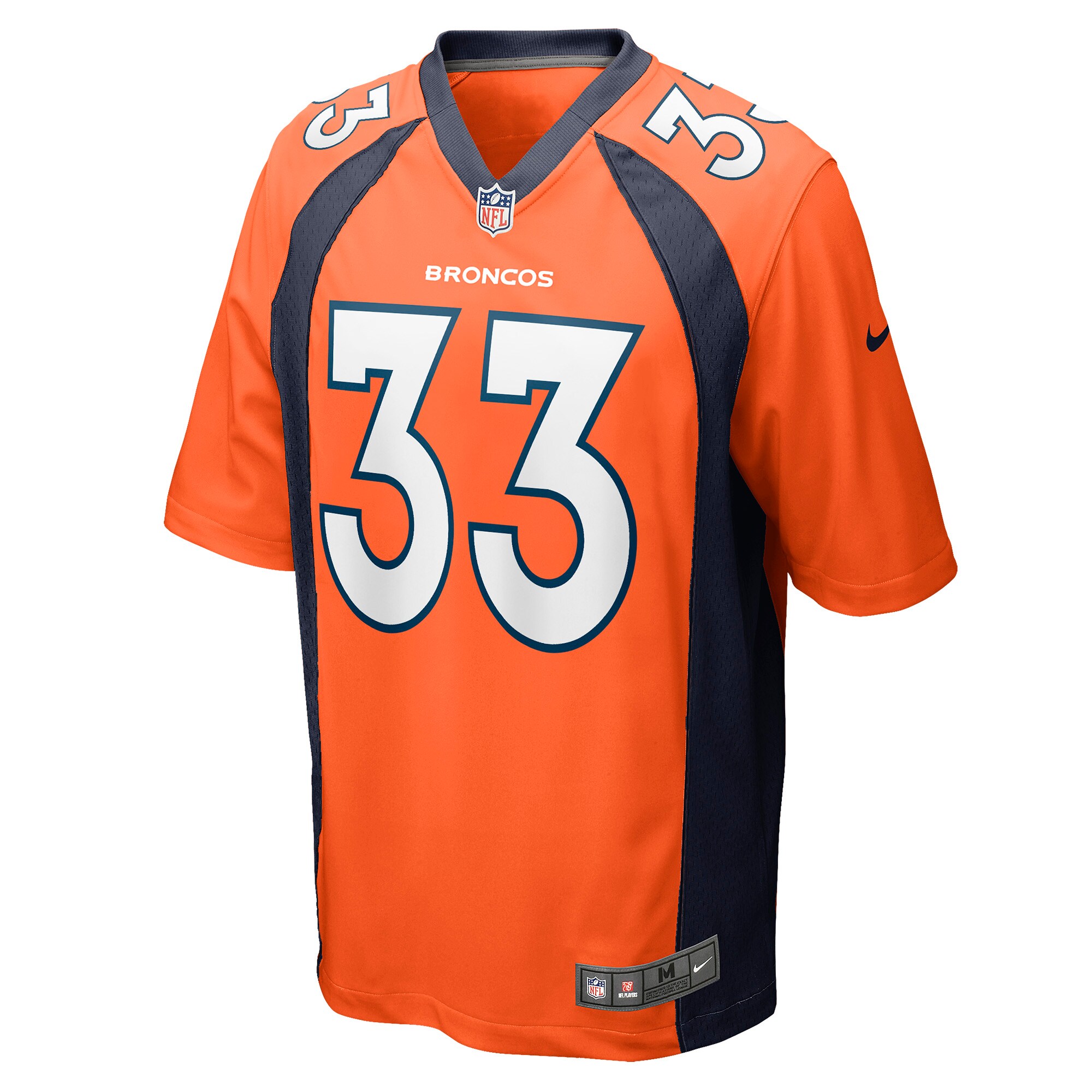 Men's Denver Broncos Javonte Williams Nike Orange Game Jersey