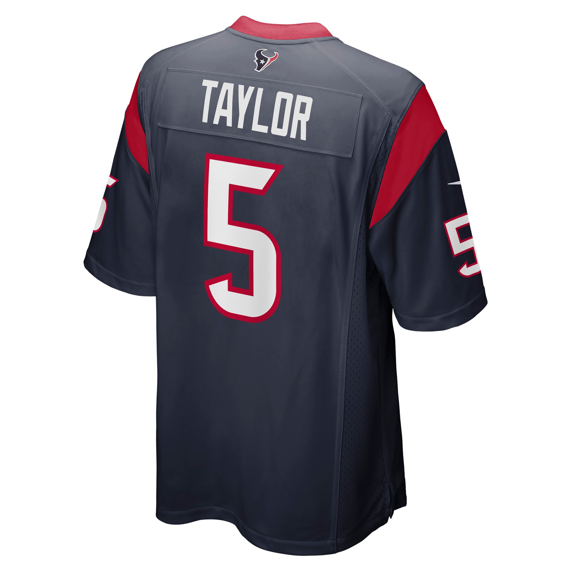 Men's Houston Texans Tyrod Taylor Nike Navy Game Jersey