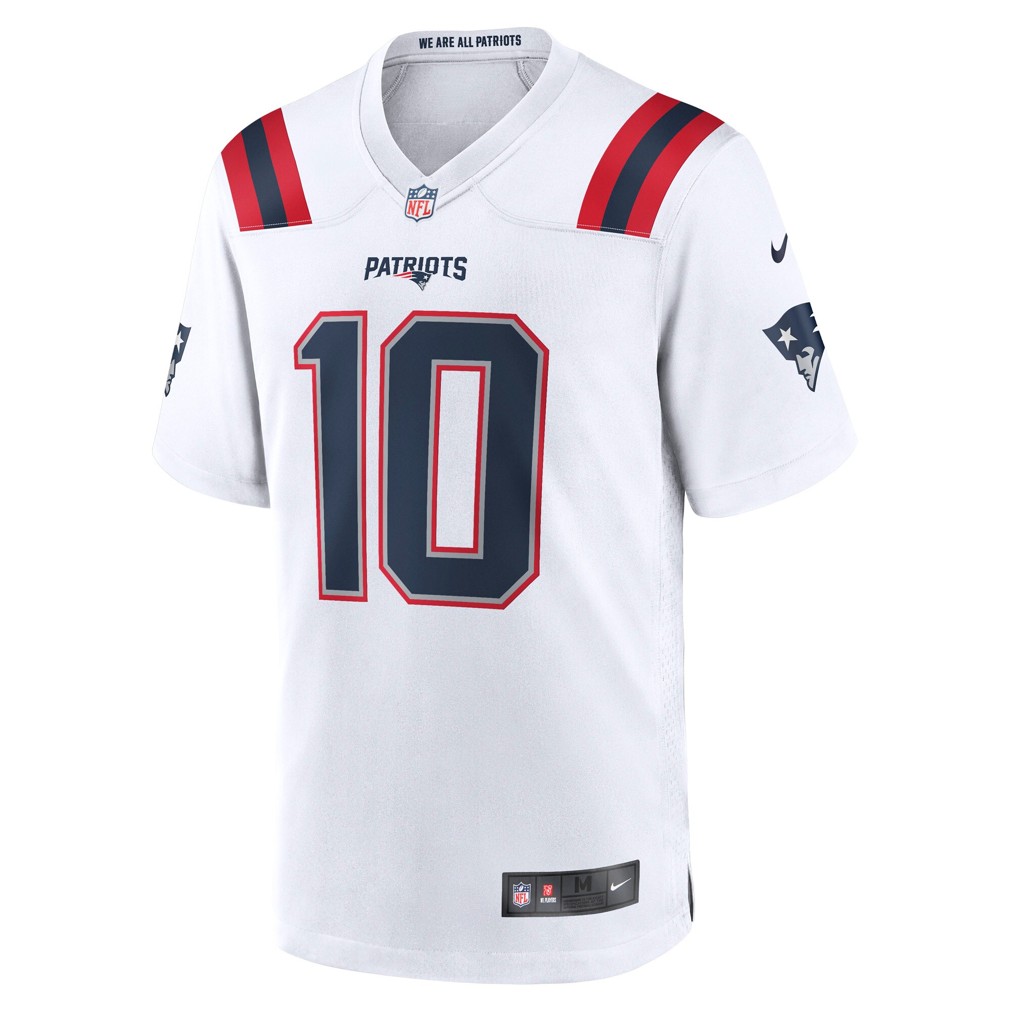 Men's New England Patriots Mac Jones Nike White Player Game Jersey