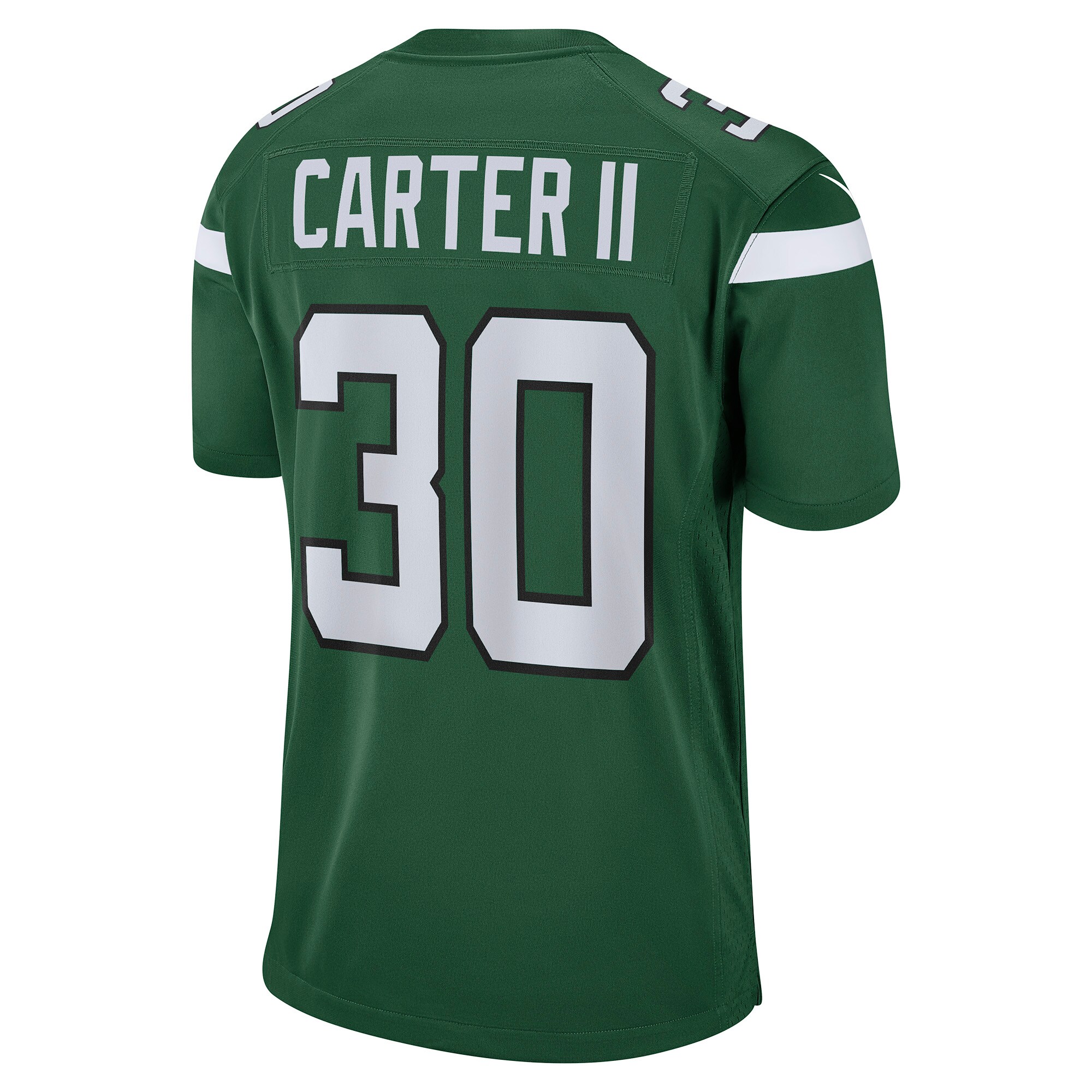 Men's New York Jets Michael Carter II Nike Gotham Green Game Jersey