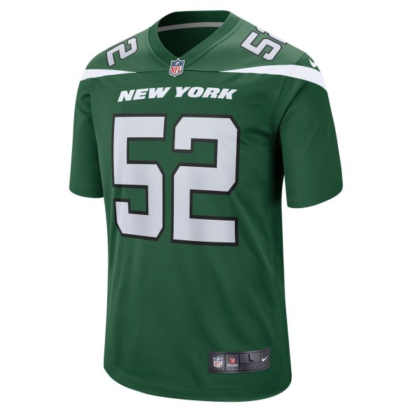 Men's New York Jets Jarrad Davis Nike Gotham Green Game Jersey