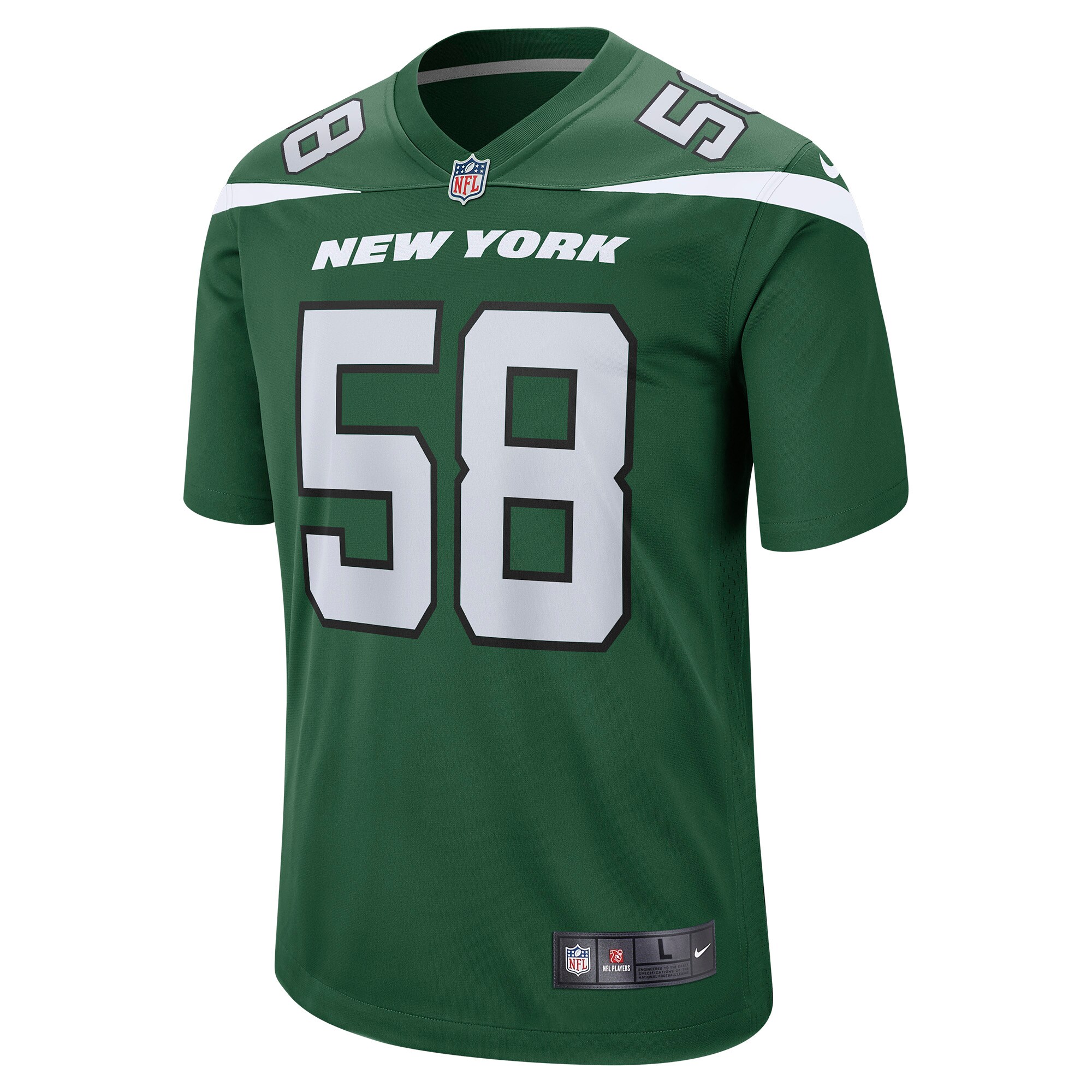 Men's New York Jets Carl Lawson Nike Gotham Green Game Jersey