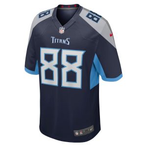 Men's Tennessee Titans Marcus Johnson Nike Navy Game Jersey