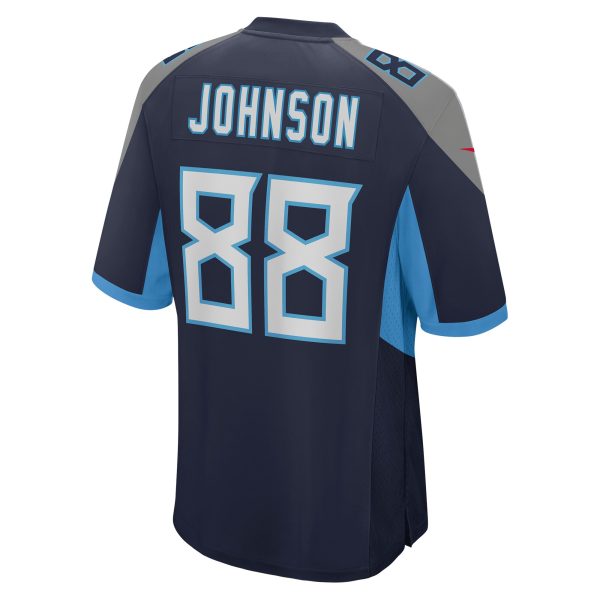 Men's Tennessee Titans Marcus Johnson Nike Navy Game Jersey