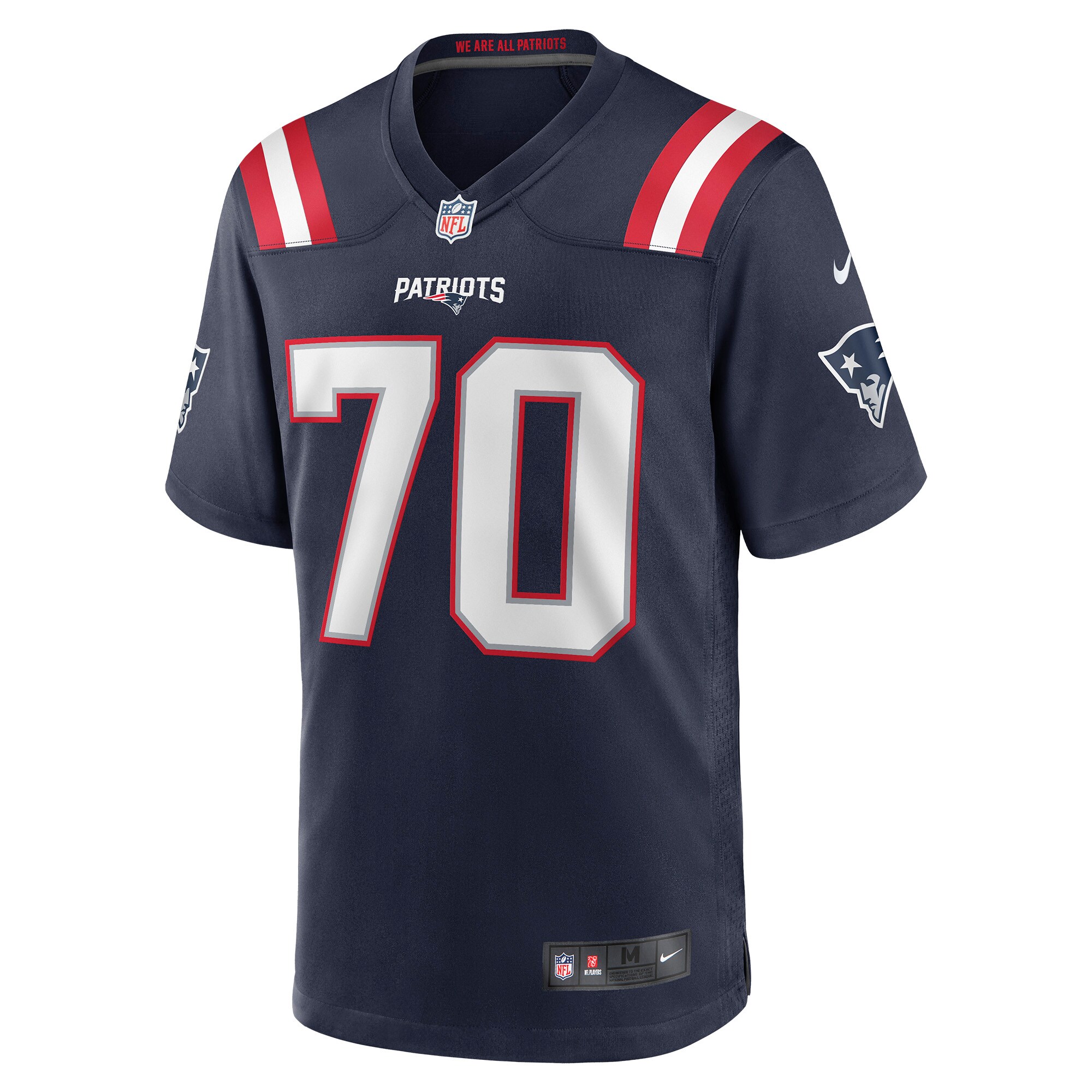 Men's New England Patriots Yasir Durant Nike Navy Game Player Jersey
