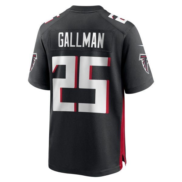 Men's Atlanta Falcons Wayne Gallman Nike Black Game Jersey