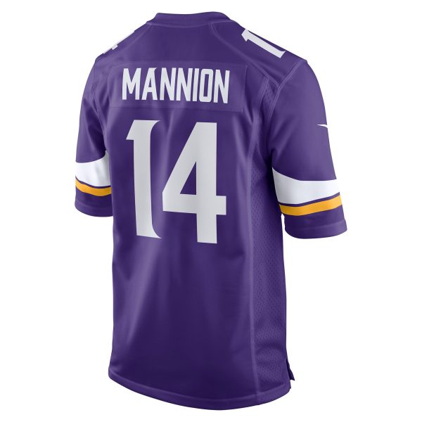 Men's Minnesota Vikings Sean Mannion Nike Purple Player Game Jersey