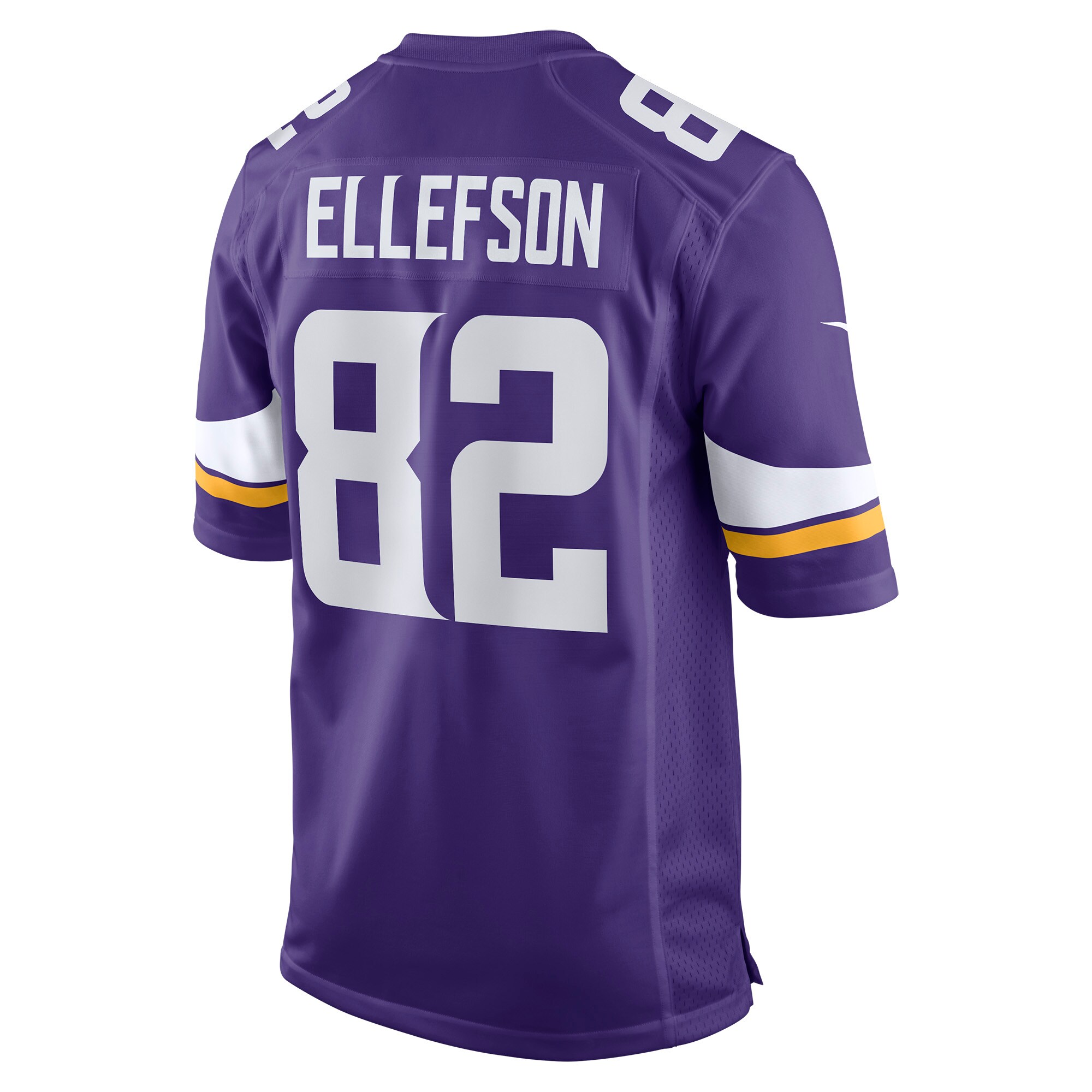 Men's Minnesota Vikings Ben Ellefson Nike Purple Game Jersey