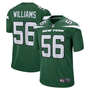 Men's New York Jets Quincy Williams Nike Gotham Green Game Jersey