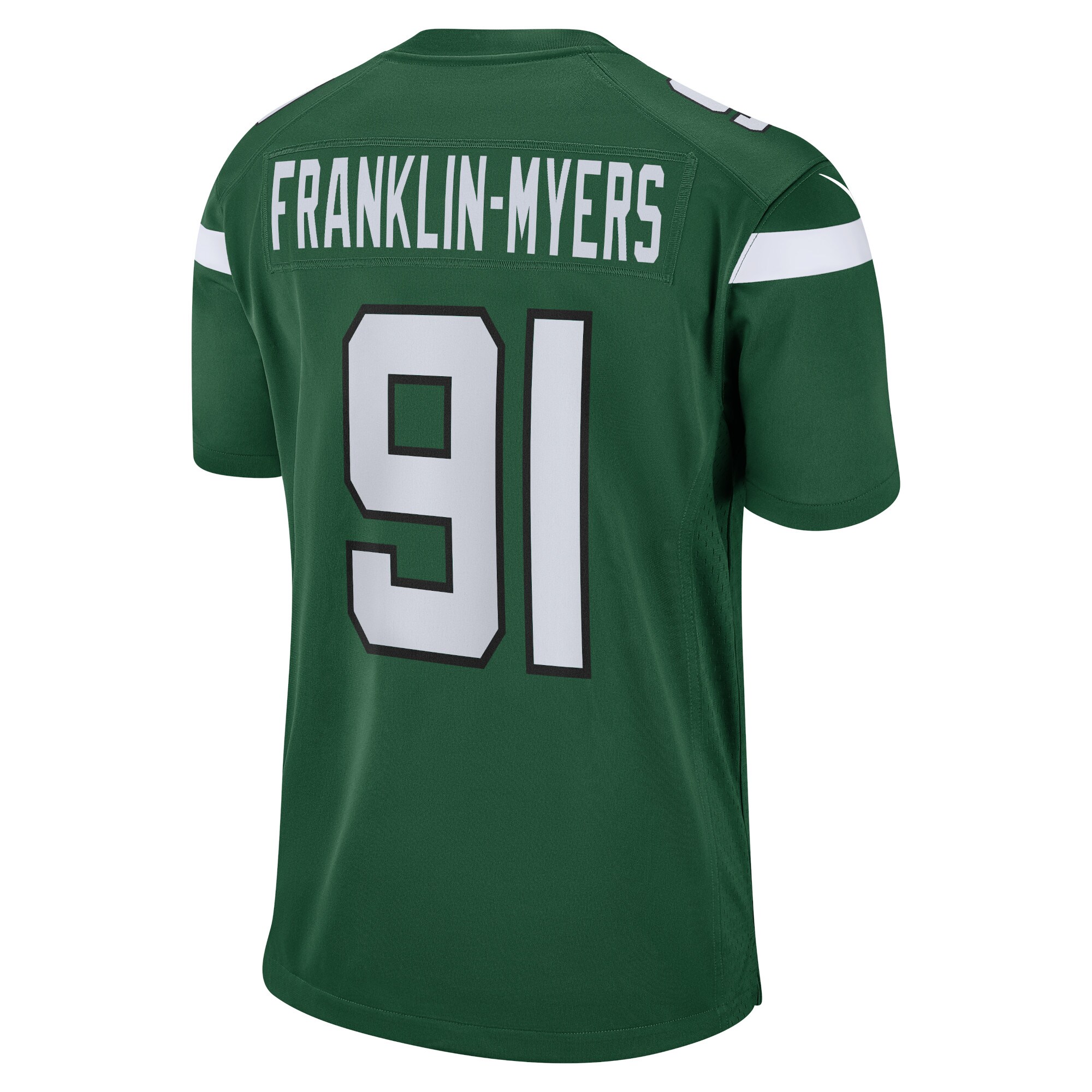 Men's New York Jets John Franklin-Myers Nike Gotham Green Game Jersey