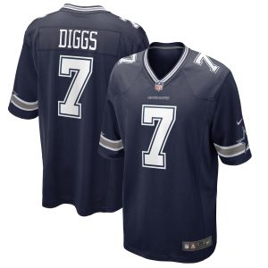 Men's Dallas Cowboys Trevon Diggs Nike Navy Game Jersey