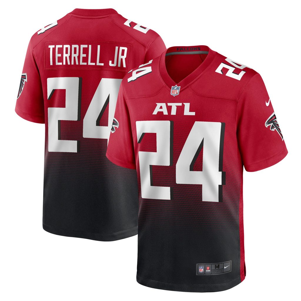 Men's Atlanta Falcons A.J. Terrell Jr. Nike Red Game Jersey