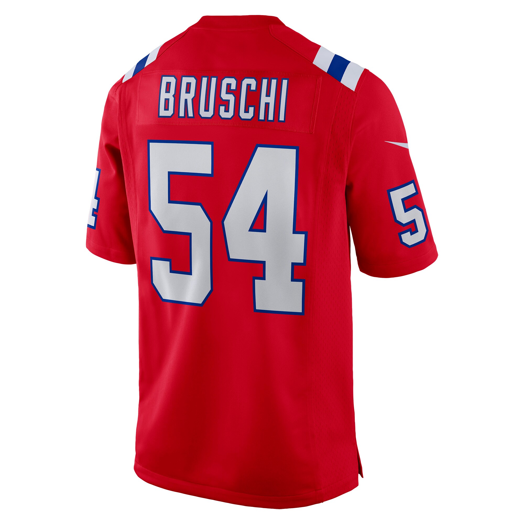 Men's New England Patriots Tedy Bruschi Nike Red Retired Player Alternate Game Jersey