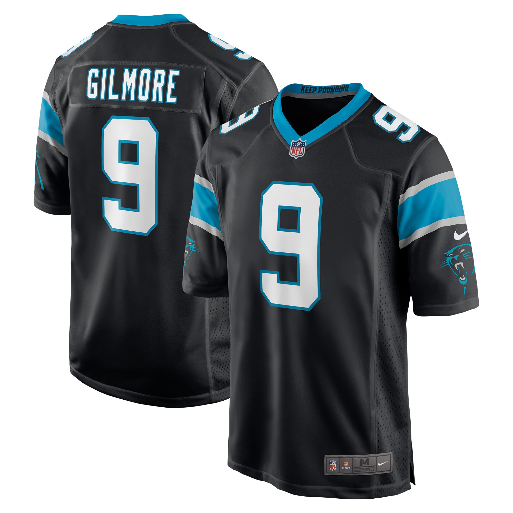 Men's Carolina Panthers Stephon Gilmore Nike Black Game Jersey