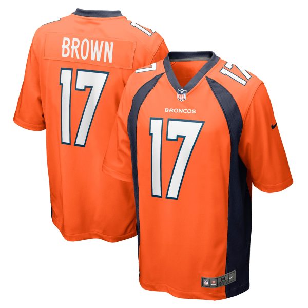 Men's Denver Broncos John Brown Nike Orange Game Jersey