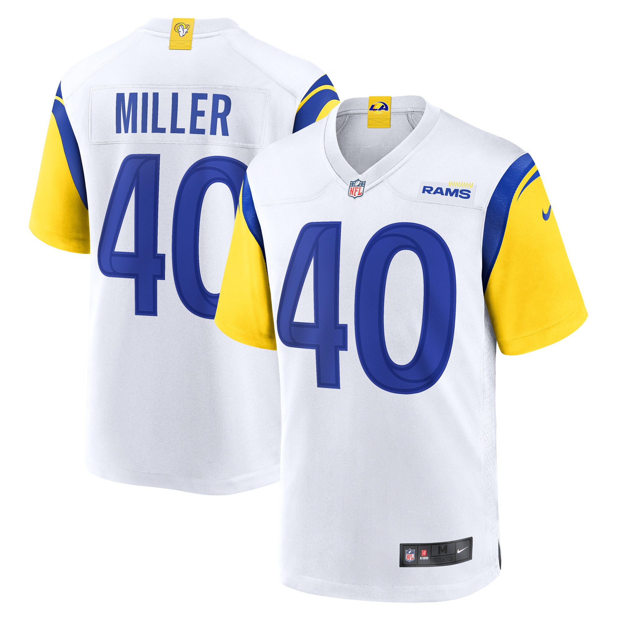 Men's Los Angeles Rams Von Miller Nike White Alternate Game Jersey