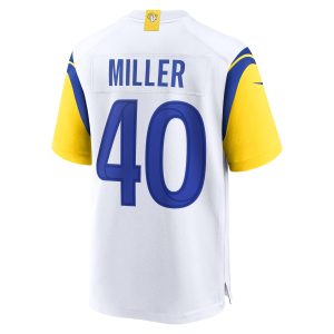 Men's Los Angeles Rams Von Miller Nike White Alternate Game Jersey