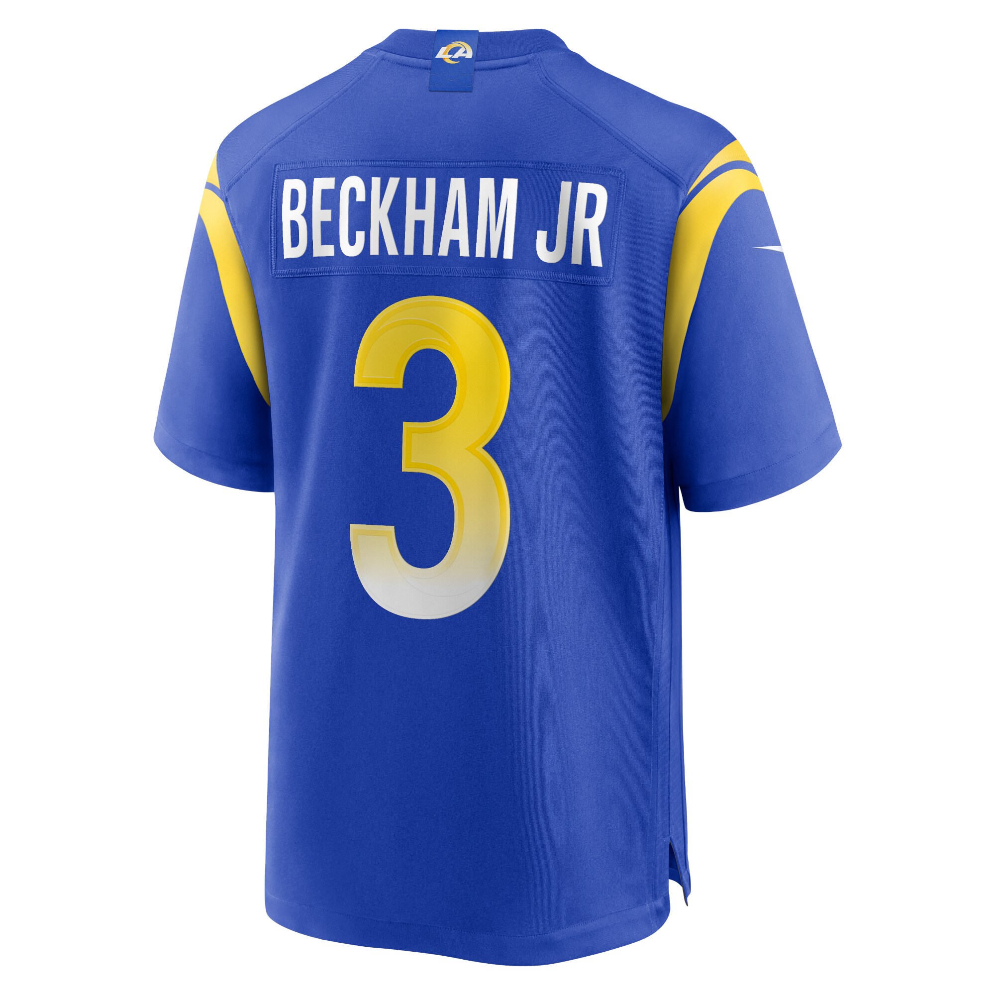Men's Los Angeles Rams Odell Beckham Jr. Nike Royal Super Bowl LVI Game Patch Jersey