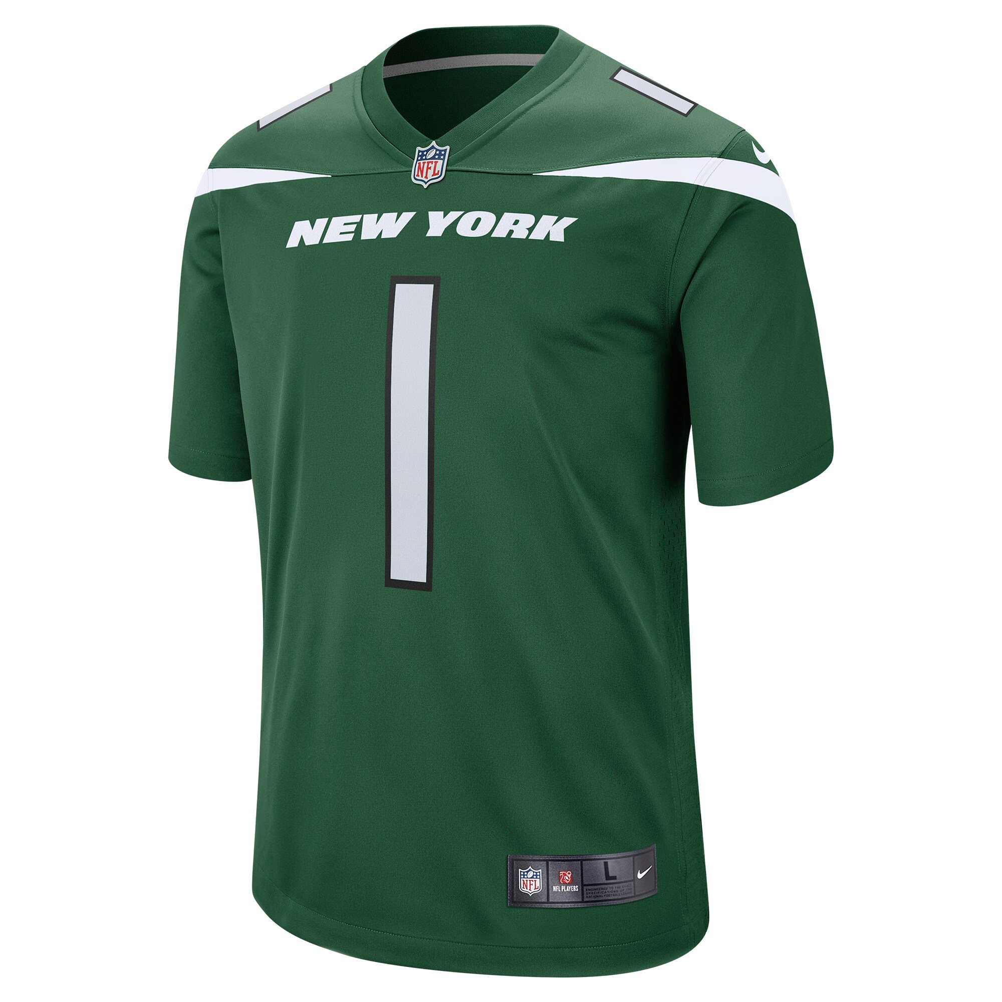 Men's New York Jets Ahmad Sauce Gardner Nike Gotham Green 2022 NFL Draft First Round Pick Game Jersey