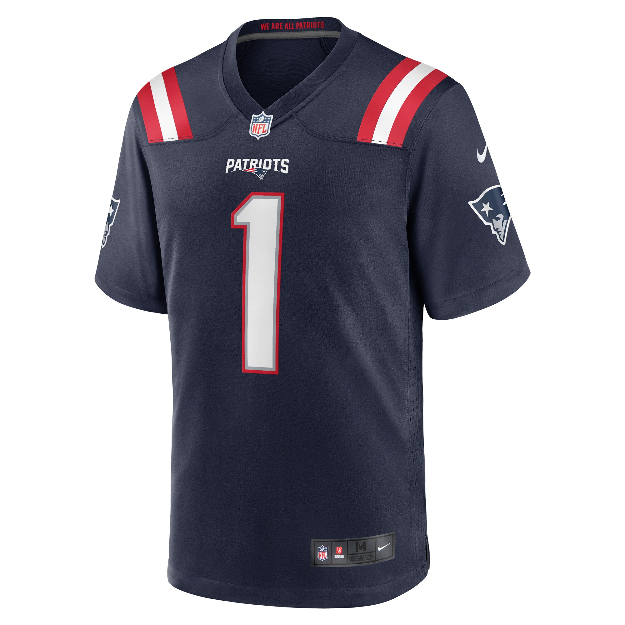 Men's New England Patriots Cole Strange Nike Navy 2022 NFL Draft First Round Pick Game Jersey