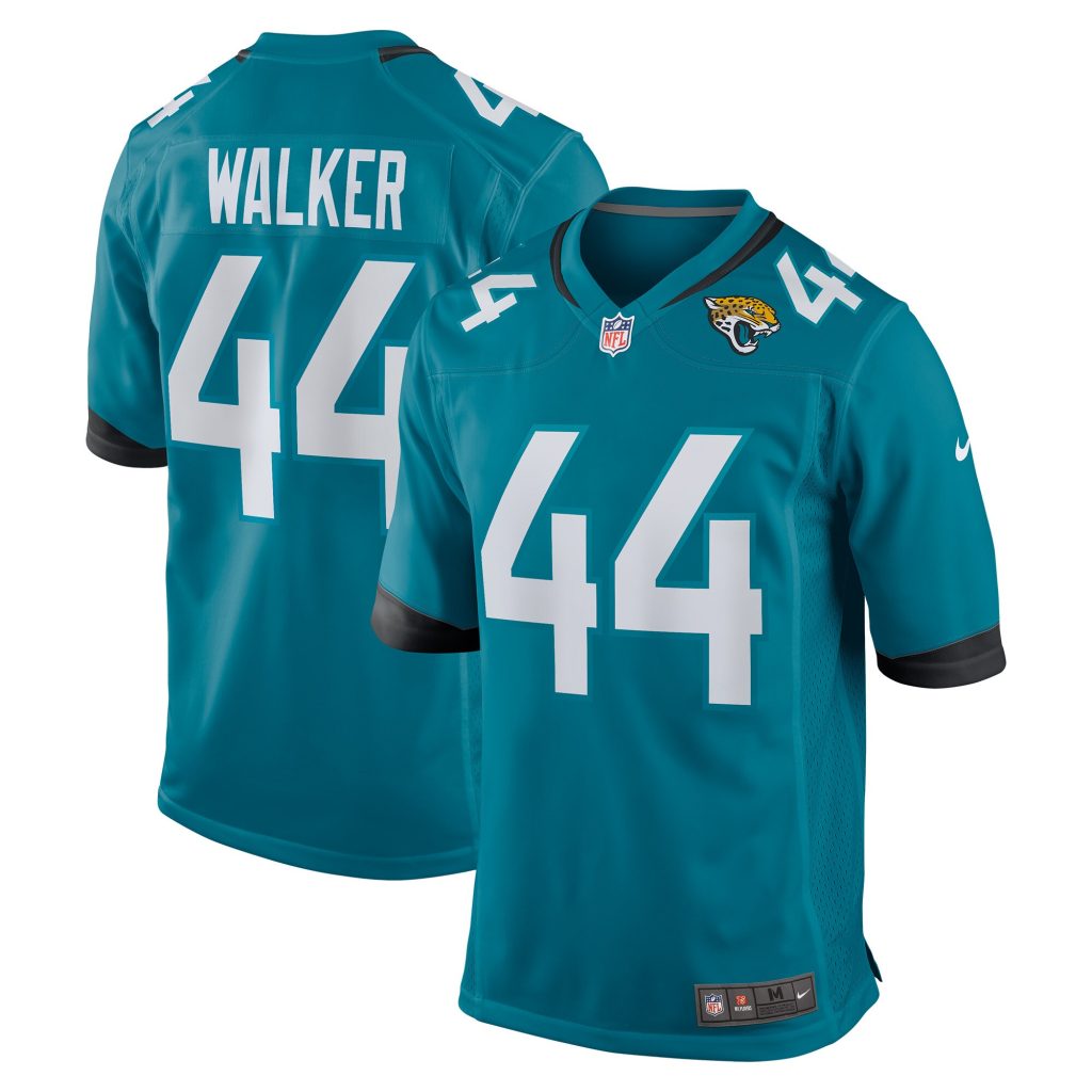 Men's Jacksonville Jaguars Travon Walker Nike Teal 2022 NFL Draft First Round Pick Game Jersey