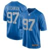 Men's Detroit Lions Aidan Hutchinson Nike Blue 2022 NFL Draft First Round Pick Alternate Game Jersey