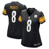 Women's Pittsburgh Steelers Kenny Pickett Nike Black 2022 NFL Draft First Round Pick Game Jersey