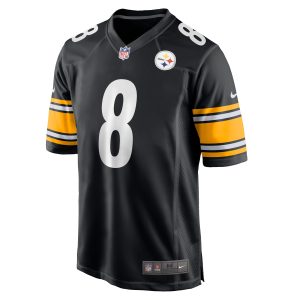 Youth Pittsburgh Steelers Kenny Pickett Nike Black 2022 NFL Draft First Round Pick Game Jersey