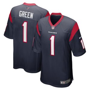 Men's Houston Texans Kenyon Green Nike Navy 2022 NFL Draft First Round Pick Player Game Jersey