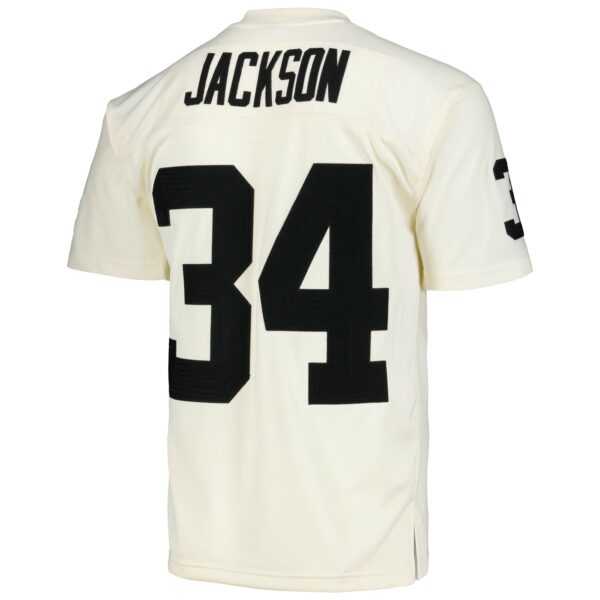 Bo Jackson Las Vegas Raiders Mitchell & Ness Chainstitch Legacy Jersey - Cream