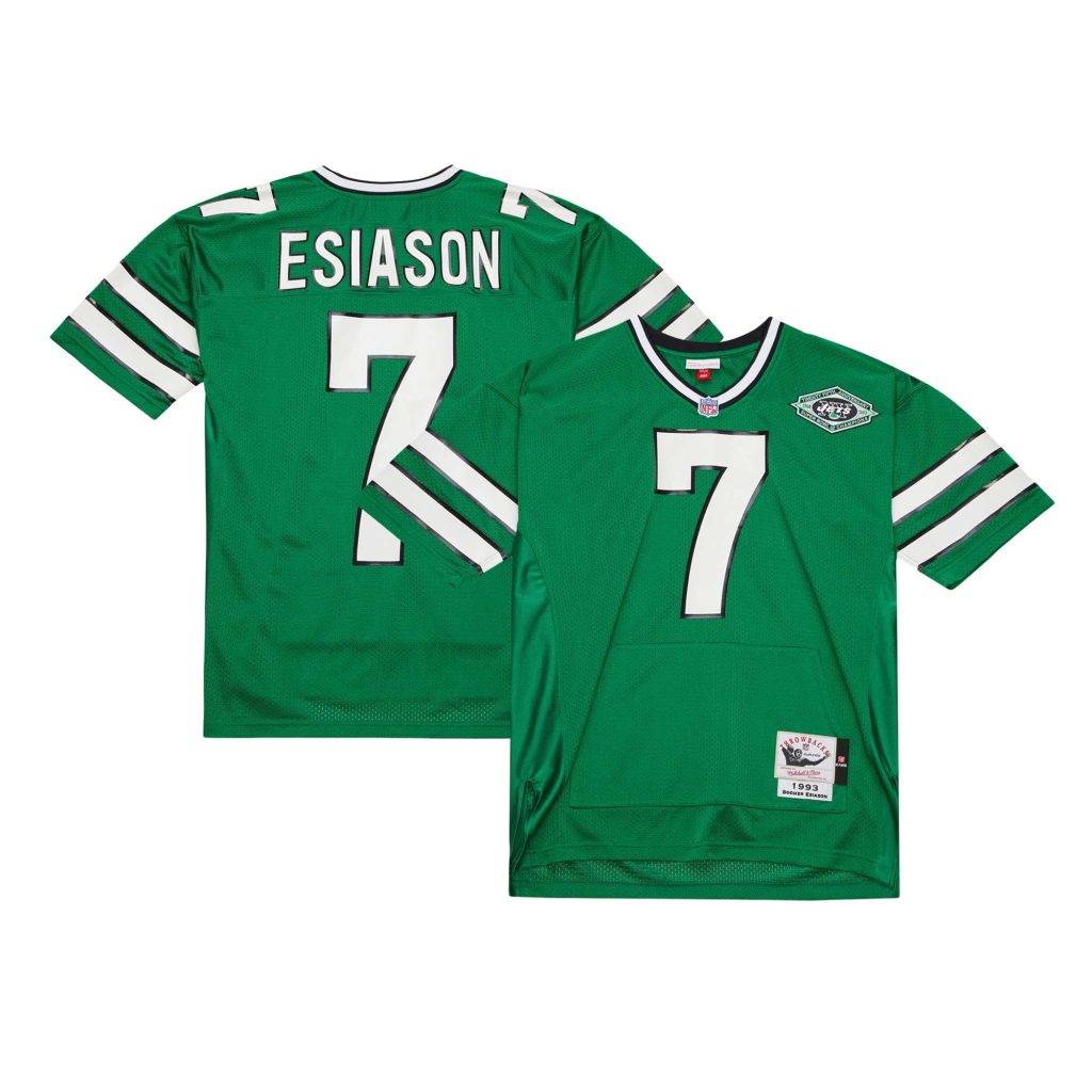 Boomer Esiason New York Jets Mitchell & Ness 1993 Authentic Throwback Retired Player Pocket Jersey - Kelly Green