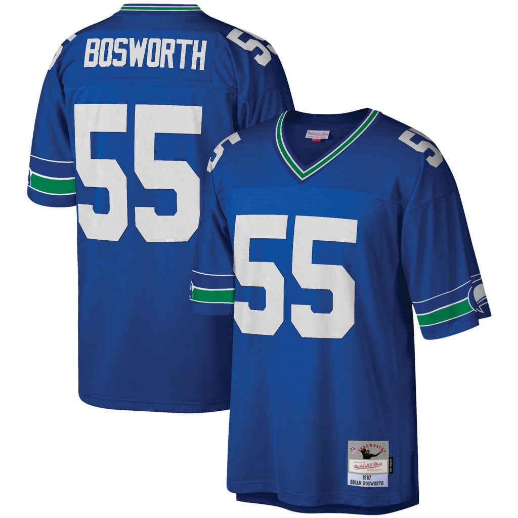 Brian Bosworth Seattle Seahawks Mitchell & Ness Legacy Replica Jersey - Royal