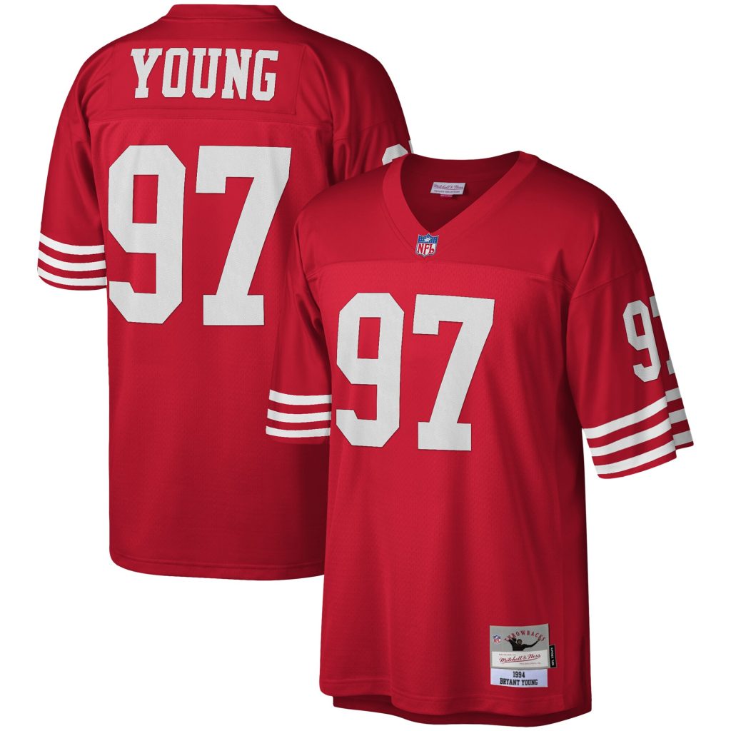 Bryant Young San Francisco 49ers Mitchell & Ness Legacy Replica Jersey - Scarlet