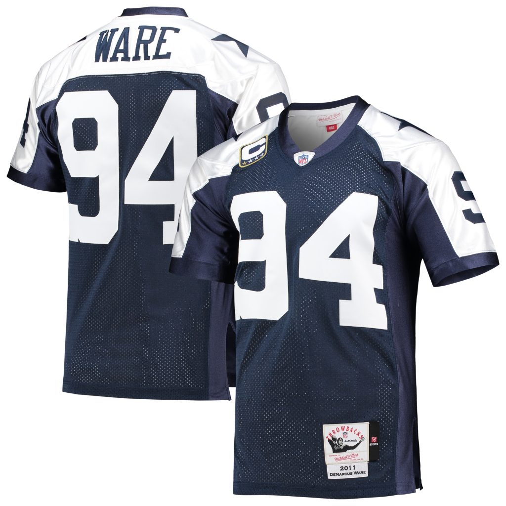 DeMarcus Ware Dallas Cowboys Mitchell & Ness 2011 Authentic Throwback Retired Player Jersey - Navy